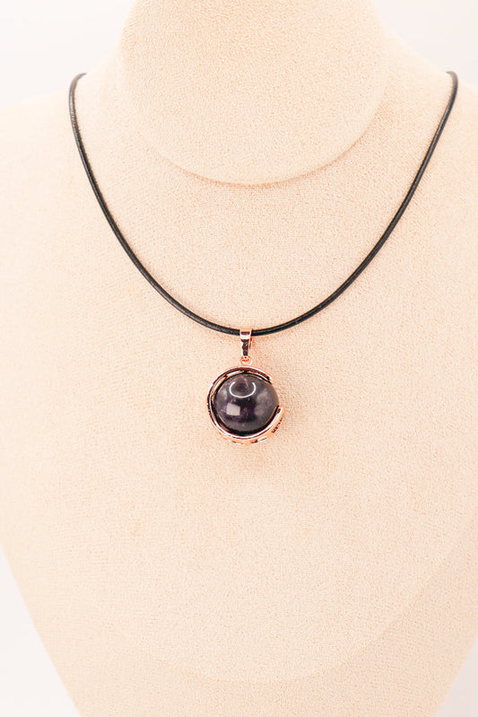 Pendentif | Sphère de Lune en Améthyste